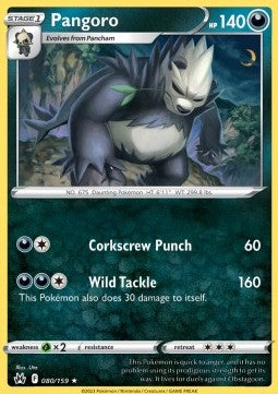 Pangoro - Crown Zenith (Rare) [CRZ-080]