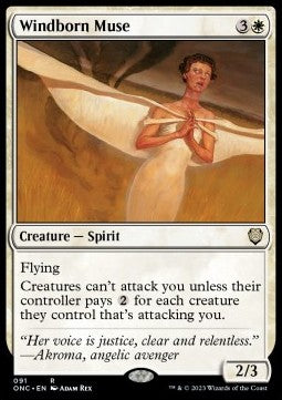 Windborn Muse - Commander: Phyrexia: All Will Be One (Rare) [ONC-91]