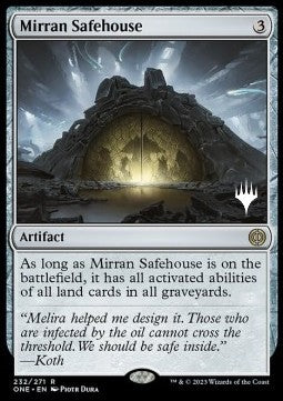 Mirran Safehouse (V.2) - Phyrexia: All Will Be One: Promos (Rare) [PONE-232]