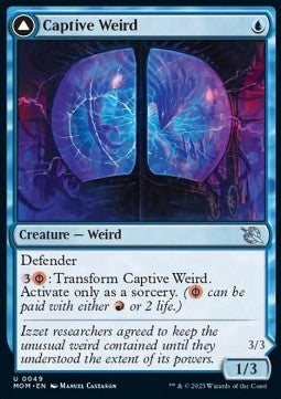 Captive Weird // Compleated Conjurer - March of the Machine (Uncommon) [MOM-49]