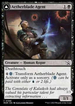 Aetherblade Agent // Gitaxian Mindstinger - March of the Machine (Common) [MOM-88]