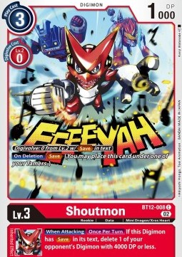 Shoutmon (BT12-008) - Across Time (Common) [BT-12-008]