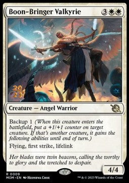 Boon-Bringer Valkyrie (V.1) - March of the Machine: Promos (Rare) [PMOM-9]