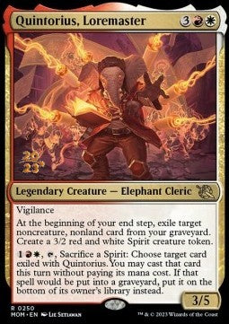 Quintorius, Loremaster (V.1) - March of the Machine: Promos (Rare) [PMOM-250]