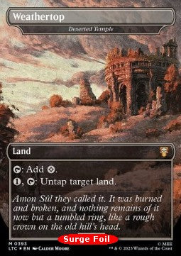 Deserted Temple (V.2) - Commander: The Lord of the Rings: Tales of Middle-earth: Extras (Mythic) [XLTC-393]