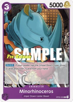 Minorhinoceros (OP03-069) - Promos: Pillars of Strength (Common) [OP03P-069]