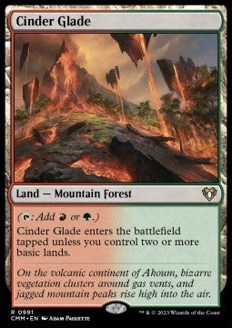 Cinder Glade - Commander Masters: Extras (Rare) [XCMM-991]