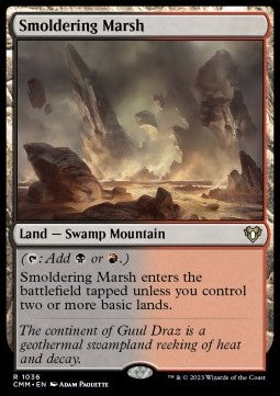 Smoldering Marsh - Commander Masters: Extras (Rare) [XCMM-1036]