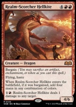 Realm-Scorcher Hellkite - Wilds of Eldraine (Mythic) [WOE-145]