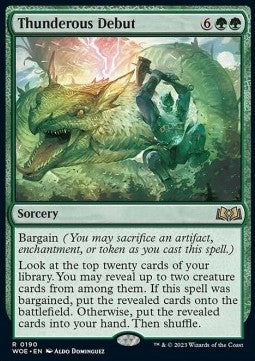 Thunderous Debut - Wilds of Eldraine (Rare) [WOE-190]