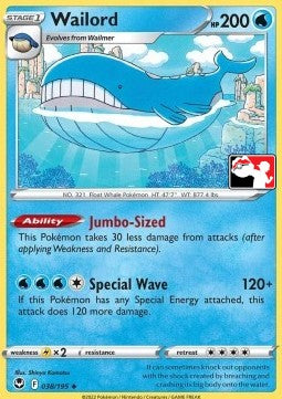 Wailord - Play! Pokémon Prize Pack Series Three (Promo) [PPS3-SIT 038]