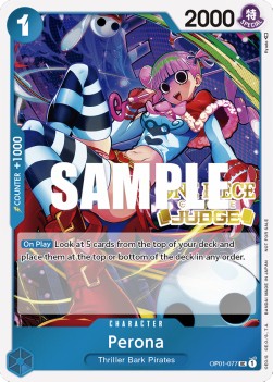Perona (OP01-077) - Judge Promos (Uncommon) [JDG-OP01-077]
