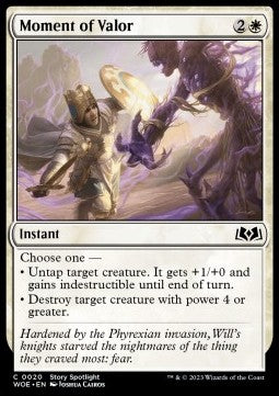 Moment of Valor - Wilds of Eldraine (Common) [WOE-20]