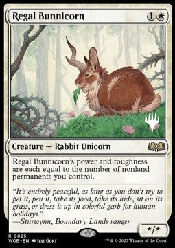 Regal Bunnicorn (V.2) - Wilds of Eldraine: Promos (Rare) [PWOE-25]