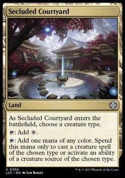 Secluded Courtyard - Commander: The Lost Caverns of Ixalan (Uncommon) [LCC-350]