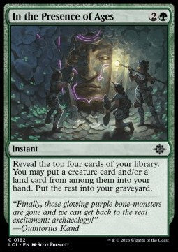 In the Presence of Ages - The Lost Caverns of Ixalan (Common) [LCI-192]