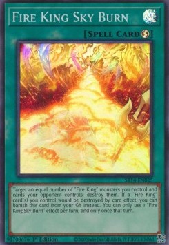 Fire King Sky Burn - Structure Deck: Fire Kings (Super Rare) [SR14-025]