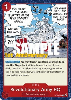 Revolutionary Army HQ (OP05-021) - Promos: Awakening of the New Era (Uncommon) [OP05P-021]