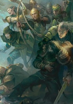 Art Series: Galadhrim Brigade - The Lord of the Rings: Tales of Middle-earth Holiday Release (Tip Card) [LTRH-A12]