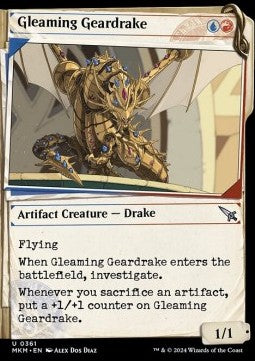 Gleaming Geardrake - Murders at Karlov Manor: Extras (Uncommon) [XMKM-361]