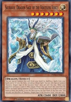 Sauravis, Dragon Sage of the Voiceless Voice - Phantom Nightmare (Super Rare) [PHNI-021]