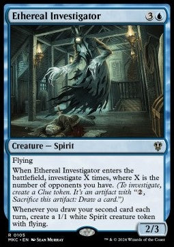 Ethereal Investigator - Commander: Murders at Karlov Manor (Rare) [MKC-105]