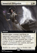 Immortal Obligation - Commander: Murders at Karlov Manor: Extras (Rare) [XMKC-321]