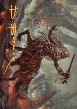 Art Series: Yarus, Roar of the Old Gods (V.2) - Murders at Karlov Manor: Extras (Tip Card) [XMKM-A24]