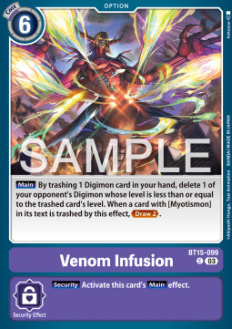 Venom Infusion (BT15-099) - Exceed Apocalypse (Common) [BT-15-099]