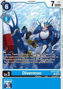 Divermon (BT15-028) - Exceed Apocalypse (Common) [BT-15-028]