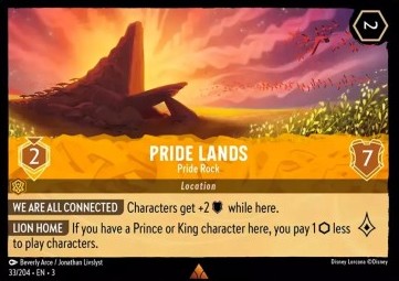 Pride Lands - Pride Rock (V.1) - Into the Inklands (Rare) [3INK-33]