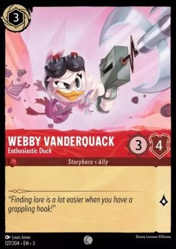 Webby Vanderquack - Enthusiastic Duck - Into the Inklands (Common) [3INK-127]
