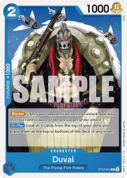 Duval (ST12-014) - Starter Deck: Zoro & Sanji (Common) [ST-12-014]