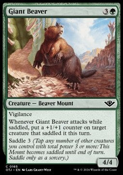 Giant Beaver - Outlaws of Thunder Junction (Common) [OTJ-165]
