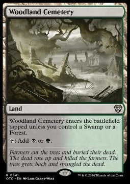 Woodland Cemetery - Commander: Outlaws of Thunder Junction (Rare) [OTC-341]