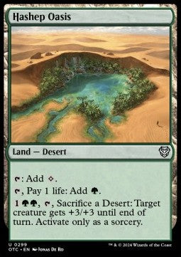 Hashep Oasis - Commander: Outlaws of Thunder Junction (Uncommon) [OTC-299]