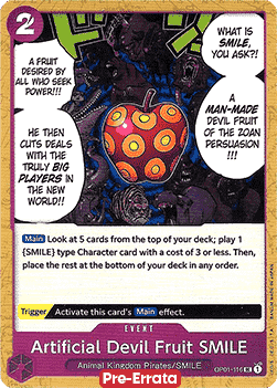 Artifical Devil Fruit SMILE (OP01-116) - Romance Dawn (Pre-Errata) (Uncommon) [OP01E-116]
