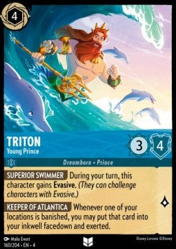 Triton - Young Prince - Ursula's Return (Uncommon) [4URS-160]