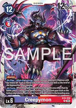 Creepymon (EX6-058) (V.1) - Infernal Ascension (Rare) [EX-06-058]