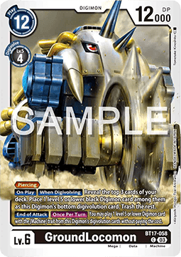 GroundLocomon (BT17-058) - Secret Crisis (Common) [BT-17-058]