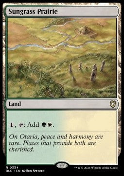 Sungrass Prairie - Commander: Bloomburrow (Rare) [BLC-334]