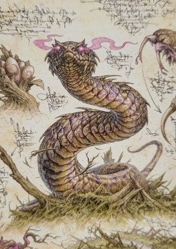Art Series: Rottenmouth Viper (V.1) - Bloomburrow: Extras (Tip Card) [XBLB-A36]