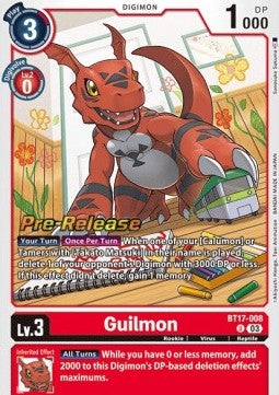 Guilmon (BT17-008) - Promos: Secret Crisis (Uncommon) [BT-17P-BT17-008]