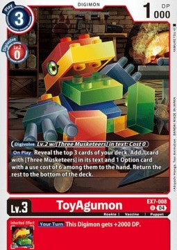ToyAgumon (EX7-008) (V.1) - Digimon Liberator (Uncommon) [EX-07-008]