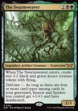 The Swarmweaver (V.1) - Duskmourn: House of Horror: Extras (Rare) [XDSK-301]