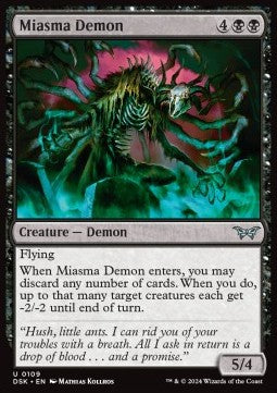 Miasma Demon - Duskmourn: House of Horror (Uncommon) [DSK-109]