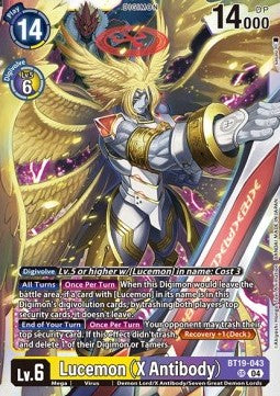 Lucemon (X Antibody) (BT19-043) (V.1) - Special Booster Ver 2.0 (Super Rare) [SB2.0-BT19-043]