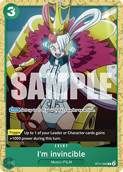 I'm invincible (ST11-005) - Starter Deck: Green Uta (Common) [ST-16-ST11-005]