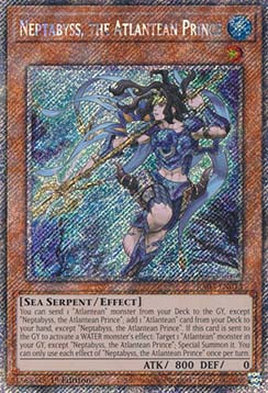 Neptabyss, the Atlantean Prince (V.4 - Platinum Secret Rare) - Quarter Century Bonanza (Platinum Secret Rare) [RA03-013]