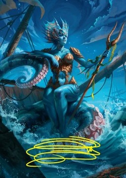 Art Series: Kiora, the Rising Tide (V.2) - Magic: The Gathering Foundations: Extras (Tip Card) [XFDN-A30]